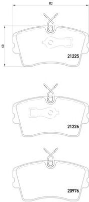Комплект тормозных колодок HELLA 8DB 355 017-851