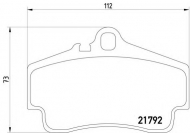 Комплект тормозных колодок HELLA 8DB 355 018-481