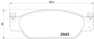 Комплект тормозных колодок HELLA 8DB 355 018-551