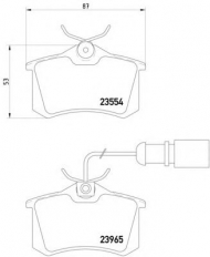 Комплект тормозных колодок HELLA 8DB 355 018-601