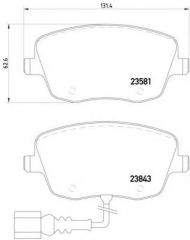 Комплект тормозных колодок HELLA 8DB 355 018-811