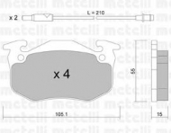 Комплект тормозных колодок METELLI 22-0036-2