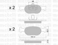 Комплект тормозных колодок METELLI 22-0079-2
