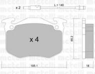 Комплект тормозных колодок METELLI 22-0090-0