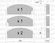 Комплект тормозных колодок METELLI 22-0102-0