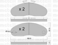 Комплект тормозных колодок METELLI 22-0111-2