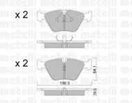 Комплект тормозных колодок METELLI 22-0122-0