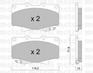 Комплект тормозных колодок METELLI 22-0153-0