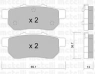 Комплект тормозных колодок METELLI 22-0176-0