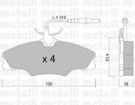Комплект тормозных колодок METELLI 22-0213-0
