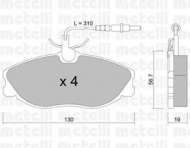 Комплект тормозных колодок METELLI 22-0214-0