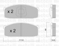 Комплект тормозных колодок METELLI 22-0245-1