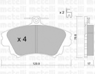 Комплект тормозных колодок METELLI 22-0286-0