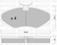 Комплект тормозных колодок METELLI 22-0338-2