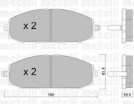 Комплект тормозных колодок METELLI 22-0407-0