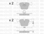 Комплект тормозных колодок METELLI 22-0560-0