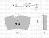 Комплект тормозных колодок METELLI 22-0646-0K