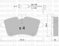 Комплект тормозных колодок METELLI 22-0647-0K