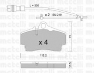 Комплект тормозных колодок METELLI 22-0658-0K