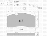 Комплект тормозных колодок METELLI 22-0659-0K
