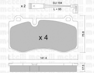 Комплект тормозных колодок METELLI 22-0669-0K