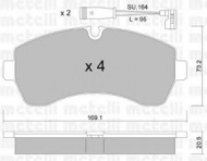 Комплект тормозных колодок METELLI 22-0673-0K