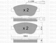 Комплект тормозных колодок METELLI 22-0322-3