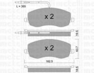 Комплект тормозных колодок METELLI 22-0847-0