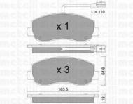 Комплект тормозных колодок METELLI 22-0898-0