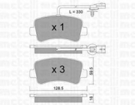 Комплект тормозных колодок METELLI 22-0899-0