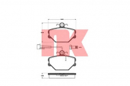 Комплект тормозных колодок NK 222325