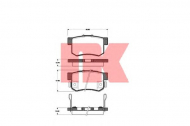 Комплект тормозных колодок NK 222634