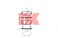 Комплект тормозных колодок NK 223426