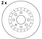Тормозной диск MAPCO 15743/2