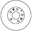 Тормозной диск MAPCO 25528