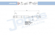 Газовая пружина JOHNS 10 11 95-91