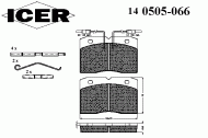Комплект тормозных колодок ICER 140505-066