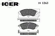 Комплект тормозных колодок ICER 181263