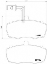 Комплект тормозных колодок PAGID T1885
