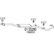 Амортизатор MTS 01.55280
