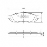 Комплект тормозных колодок NIPPARTS J3604004