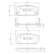 Комплект тормозных колодок NIPPARTS J3615007