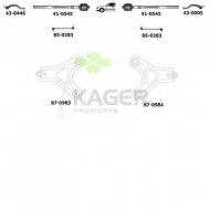 Подвеска колеса KAGER 80-0308