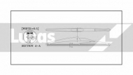 Щетка стеклоочистителя LUCAS ELECTRICAL LLWCR12B