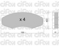 Комплект тормозных колодок CIFAM 822-066-0