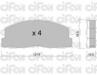 Комплект тормозных колодок CIFAM 822-114-0