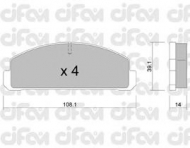 Комплект тормозных колодок CIFAM 822-300-0