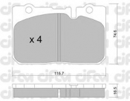 Комплект тормозных колодок CIFAM 822-757-0