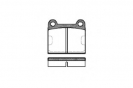Комплект тормозных колодок WOKING P1063.60