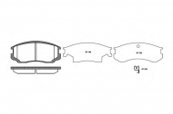Комплект тормозных колодок WOKING P2573.22